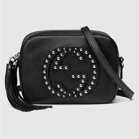 black studded gucci soho disco bag|authentic Gucci soho disco bag.